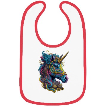 Discover Cute Unicorn Unicorns Colorful Bibs