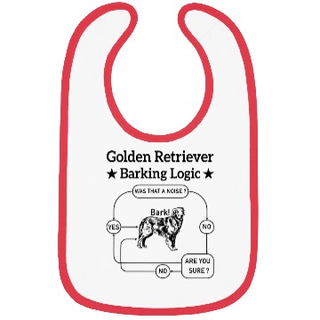 Discover Golden Retriever Barking Logic Bibs