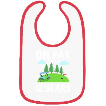 Discover Golf Course 12th Birthday Golfcar 80s Bibs