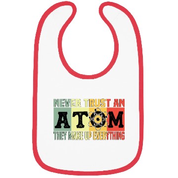 Discover Atom Physics Chemistry Natural Science Vintage Bibs