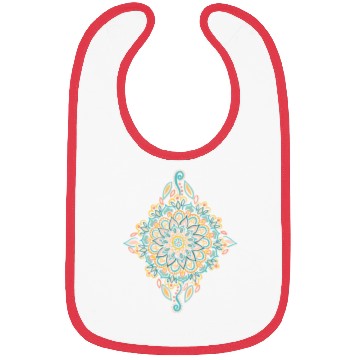 Discover Retro Spring Folk Art Diamond Bibs