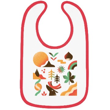 Discover Autumn Mountain Landscape Bibs