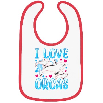 Discover I Love Orcas Whale Protect Orca Sea Bibs
