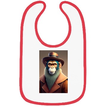 Discover The digital monkey man logo design Bibs