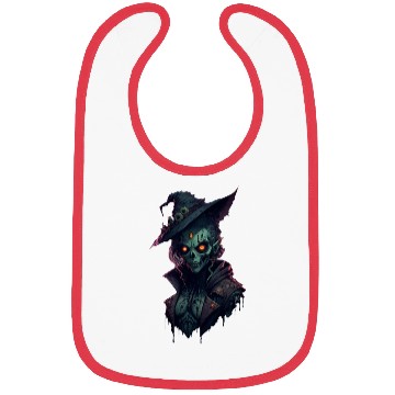 Discover Halloween Zombie Wicth RPG Game Style Bibs