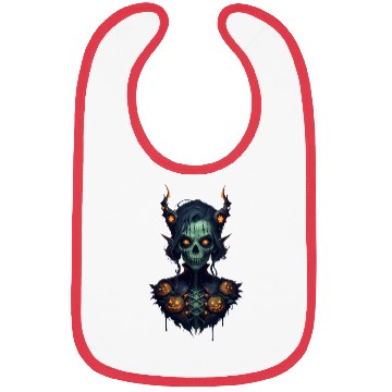 Discover Halloween Zombie Witch RPG Game Style Bibs