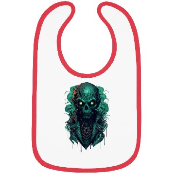 Discover Green Toxic Zombie RPG Game Style Bibs