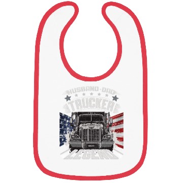 Discover Husband Dad Trucker Legend Bibs