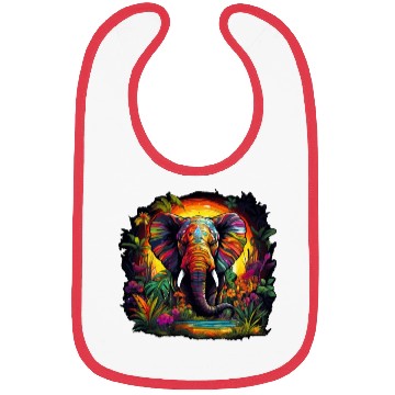 Discover Elephant in the djungle Bibs