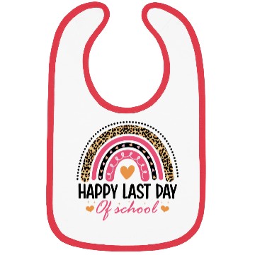 Discover Leopard Rainbow Last Day Of School Teacher Bibs
