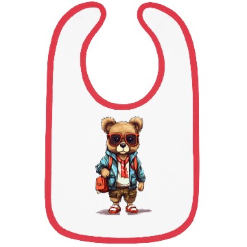 Discover Cute Bear Cartoon Bibs