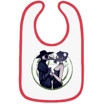 Discover Creepy Love - Plague Mask Bibs