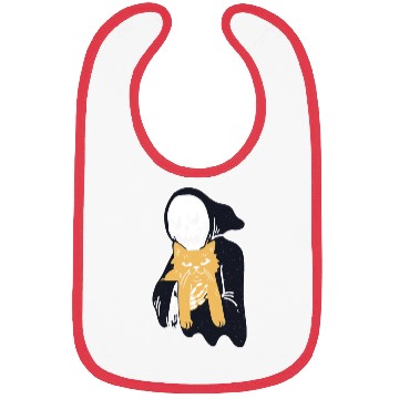 Discover The grim reaper loves cat Bibs
