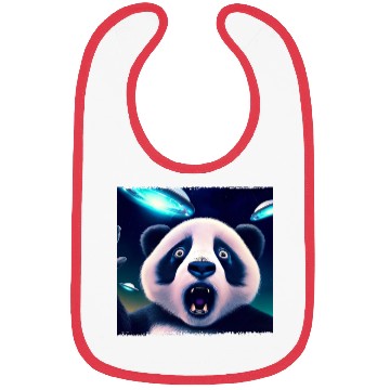 Discover Panda selfie with UFO surprise Bibs