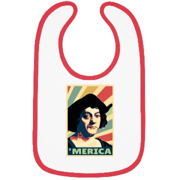 Discover Christopher Columbus Merica Vintage Colors Bibs