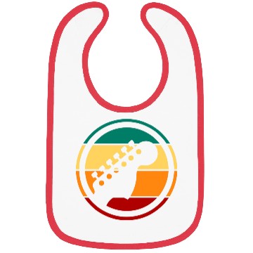 Discover Retro Vintage Guitar Handle 80s Bibs