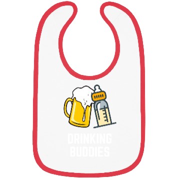 Discover Drinking Buddies Dad Son Desgin Bibs