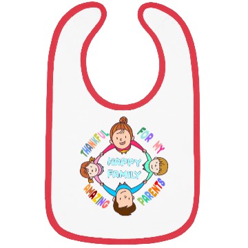 Discover I Love My Family Bibs