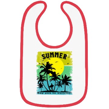 Discover Say Yes To Summer Beach Sun Sea Bibs