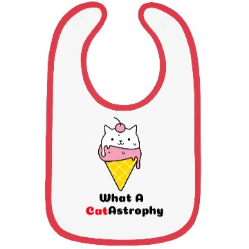 Discover What a Catastrophy green Bibs