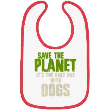 Discover Save The Planet Dog Lover Bibs