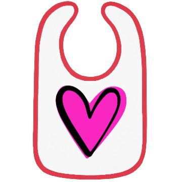 Discover Pink Heart nature Bibs