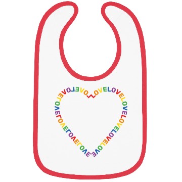 Discover Love Heart LGBTQ+ Community Bibs