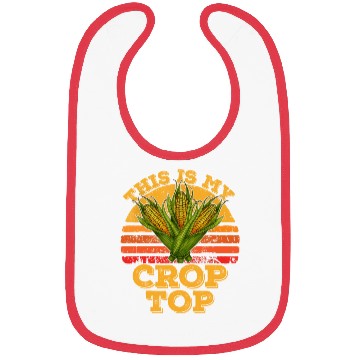 Discover This Is My Crop Top Funny Farmer Farming Corn Bibs