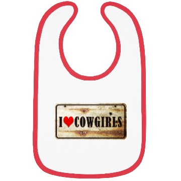 Discover I love cowgirls Bibs
