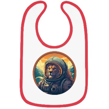 Discover Astronaut Lion at Sunset, Creative Space Design Bibs