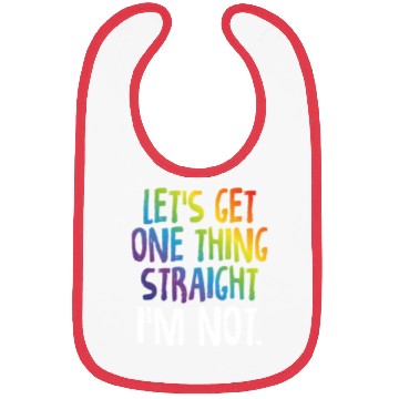 Discover Lgbtq Rainbow Pride Not Straight Gay Lesbian Bibs