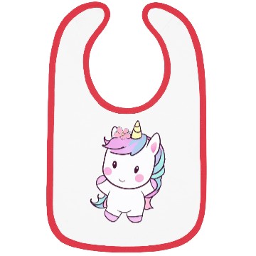 Discover Cute Dancing Unicorn, Joyful Fantasy Design Bibs