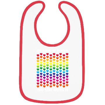 Discover Happy 120th Day of School Teacher Student Bibs