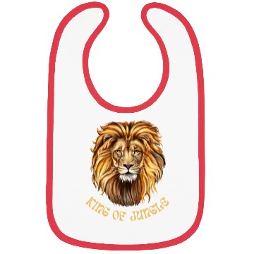 Discover Lion Print Bibs | Digital Artwork