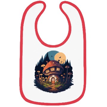 Discover Big Mushroom House Bibs