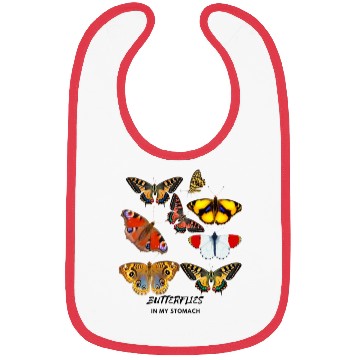 Discover Butterflies in my stomach Bibs