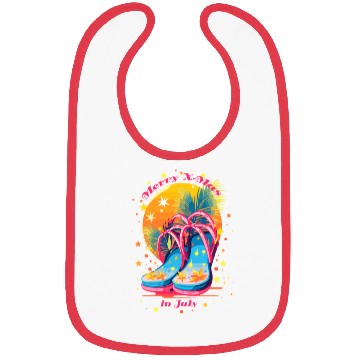 Discover "Beach Bound Booties | "Christmas in July" Flip Bibs