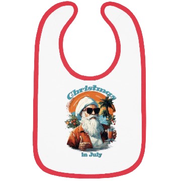 Discover Beachside Santa | "Christmas in July" Festive Bibs