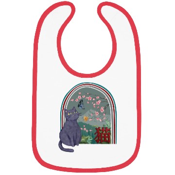 Discover Cherry Blossom Bibs, Cherry Blossom Cat Vintage