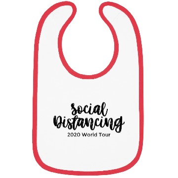 Discover Social Distancing 2020 World Tour black hipster Bibs