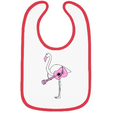 Discover Flamingo With Guitar Bibs