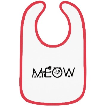 Discover Meow Cute Cats green Bibs