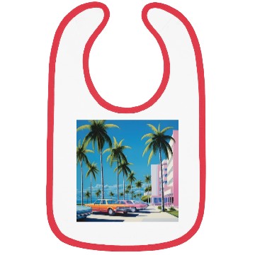 Discover 1980s Miami Beach Retro Hiroshi Nagai Bibs