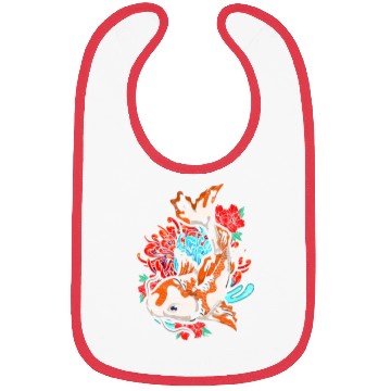 Discover Koi fish farmer gift colorful koi carp Bibs