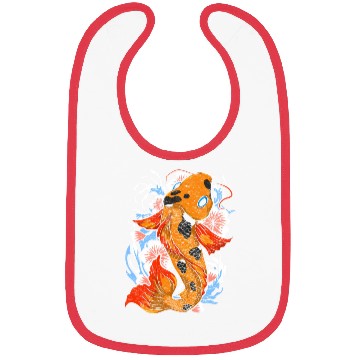 Discover Koi fish farm gift colorful koi carp Bibs