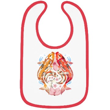 Discover Japan cherry blossom gift sakura koi carp Bibs