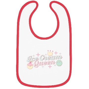Discover Ice Cream Queen, Happy Summer Holiday Bibs