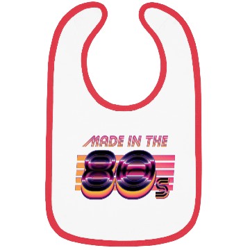 Discover Retrowave Made In The 80s Bibs