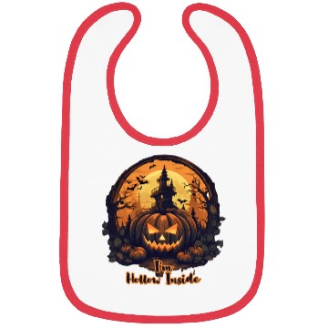 Discover Pumpkin I'm Hollow Inside Bibs