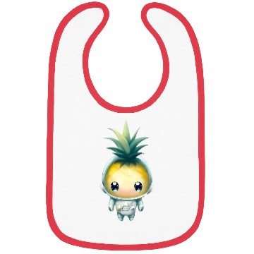 Discover Kawaii astronauts pineapple Bibs